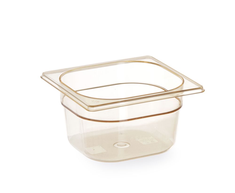 GN 1/6 behållare, högtemperaturbeständig, HENDI, GN 1/6, 1,6L, Transparent, 176x162x(H)100mm