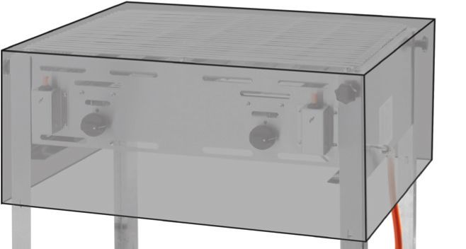 HENDI Skyddsöverdrag, Grill-/Roast-Master Maxi 154717 154878, 720x560x(H)360mm