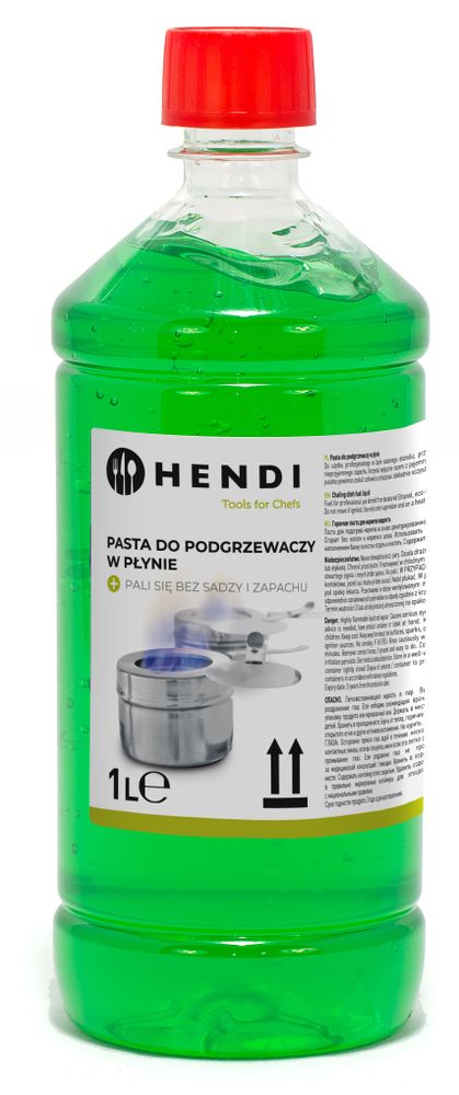 Bränsleflaska för värmedish, HENDI, Transparent