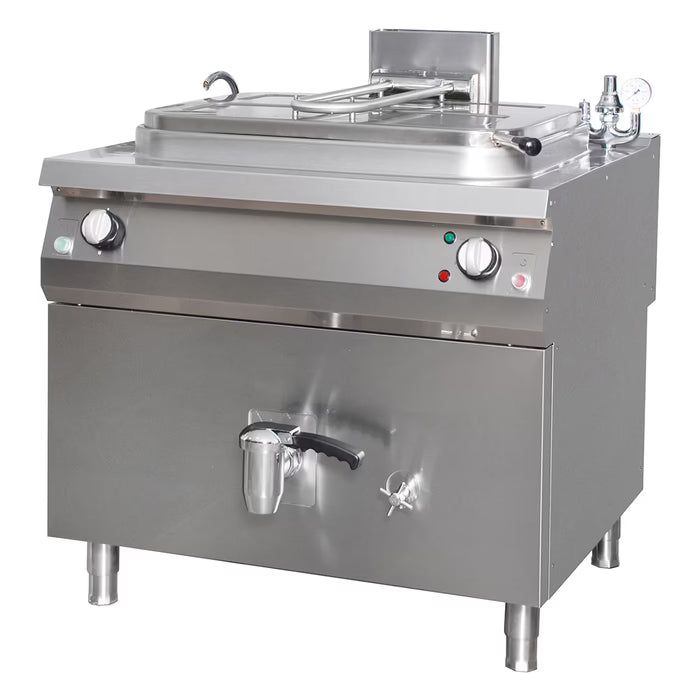 MAXIMA Premium Kokpanna 265L - 90cm djup - Gas - Indirekt uppvärmning