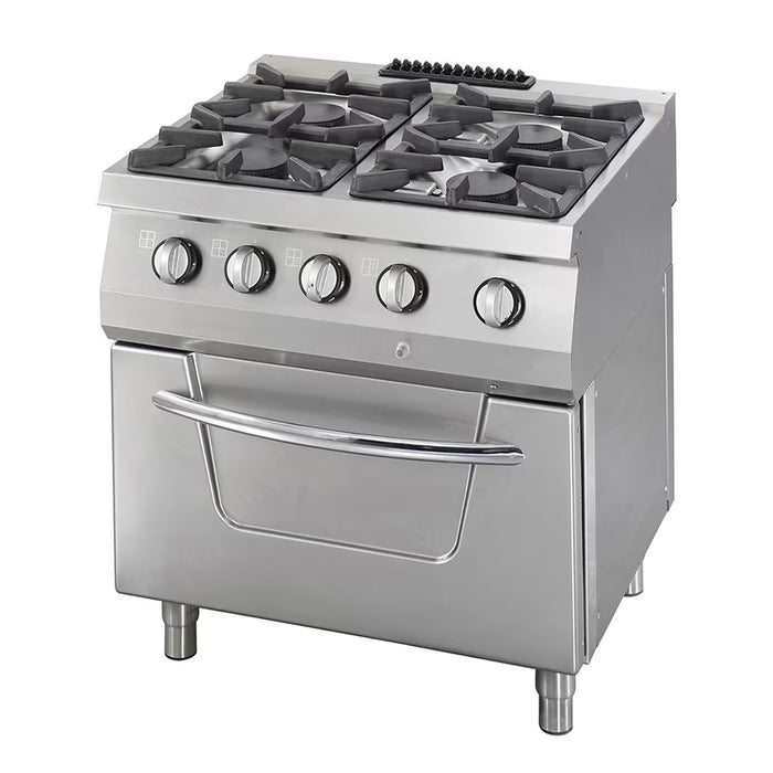 Spis med Ugn 37kW - Gas 4 brännare