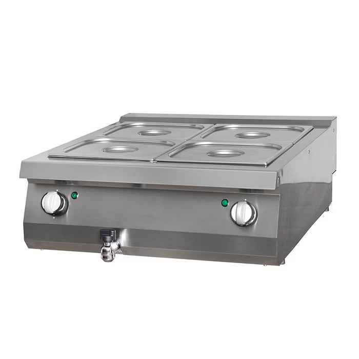 MAXIMA Bain Marie med kran 70cm - Dubbel enhet - Elektrisk
