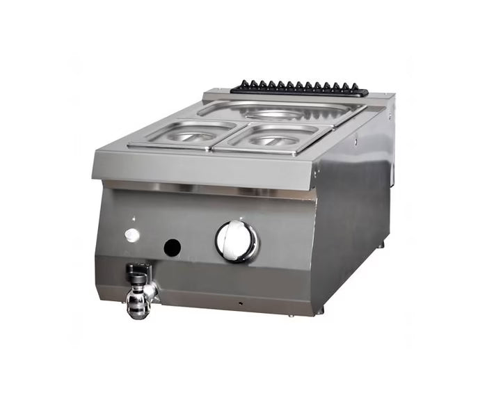MAXIMA Bain Marie med kran 70cm - Enkel enhet - Gas