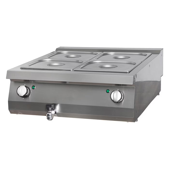 MAXIMA Bain Marie med kran 90cm - Dubbel enhet - Elektrisk