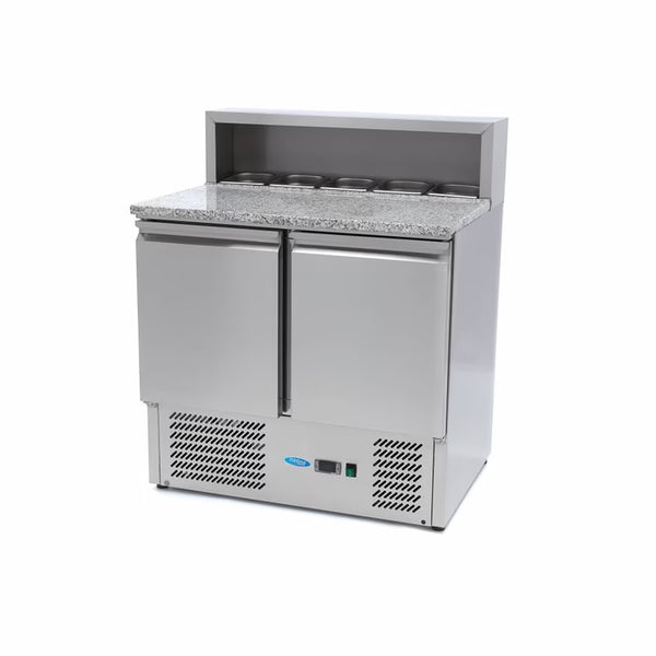 MAXIMA Pizzabänk med 2 dörrar 90cm - 285L