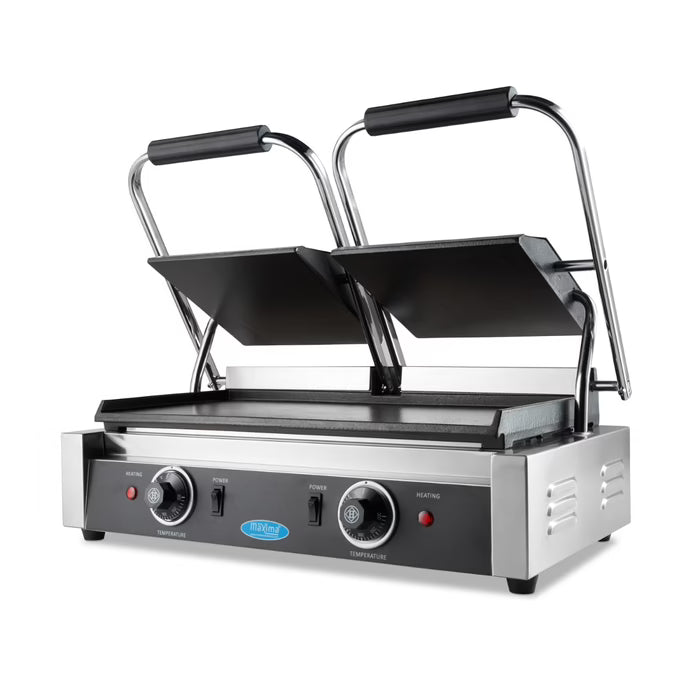 MAXIMA Slät Kontaktgrill Dubbel - 2 x 22cm