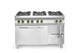 Hendi Gasspis - 6 brännare med varmluftsugn GN 1/1, Kitchen Line, 230V/3000W, 28,5kW