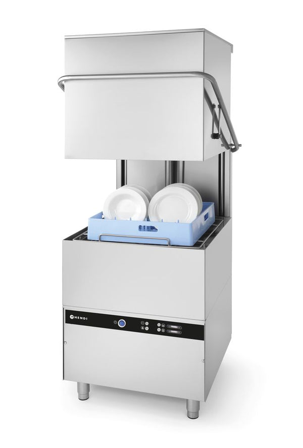 Hendi Huvdiskmaskin 50x50 - elektromekanisk styrning, med diskmedelspump, 400V/8600W, 745x903x(H)1406mm