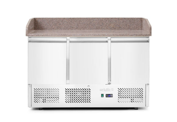 Arktic Tredörrars pizzadisk med kyldisplay 380+40L, 254L, 230V/400W, 1400x700x(H)1491mm