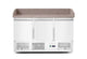 Arktic Tredörrars pizzadisk med kyldisplay 380+40L, 254L, 230V/400W, 1400x700x(H)1491mm