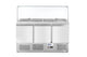 Arktic Salladsdisk med tre dörrar och glasdisplay, 380 l, 230 V/310 W, 1390 x 702 x (H) 1330 mm