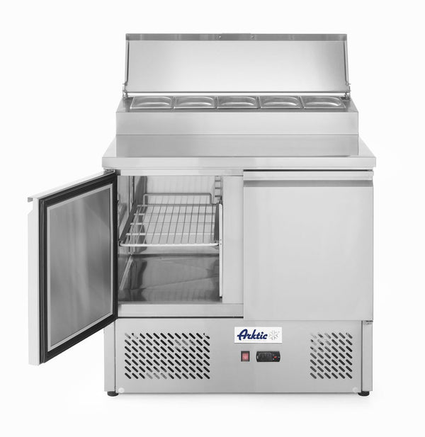 Arktic Salladsdisk med två dörrar och upphöjd GN-display, 300 l, 230 V/310 W, 900 x 702 x (H) 1265 mm
