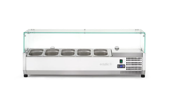 Arktic Kyld serveringsbehållare GN 1/4, 5x GN 1/4, 230V/180W, 1205x335x(H)460mm