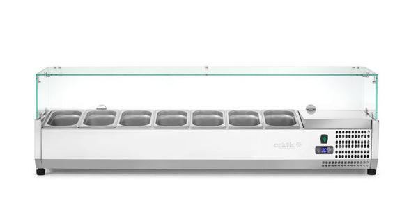 Arktic Kyld serveringsbehållare GN 1/4, 7x GN 1/4, 230V/180W, 1505x335x(H)460mm