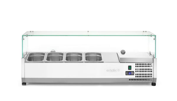 Arktic Kyld serveringsbehållare GN 1/3, 4x GN 1/3, 230V/180W, 1208x400x(H)456mm