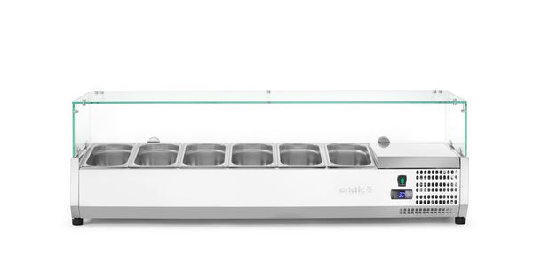 Arktic Kyld serveringsbehållare GN 1/3, 6x GN 1/3, 230V/180W, 1405x420x(H)456mm