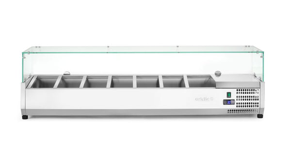 Arktic Kyld serveringsbehållare GN 1/3, 7x GN 1/3, 230V/180W, 1605x420x(H)460mm