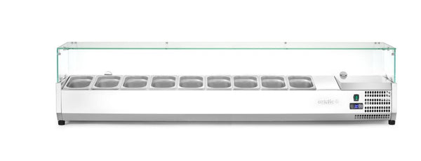 Arktic Kyld serveringsbänk GN 1/3, 9x GN 1/3, 230V/180W, 2005x420x(H)456mm