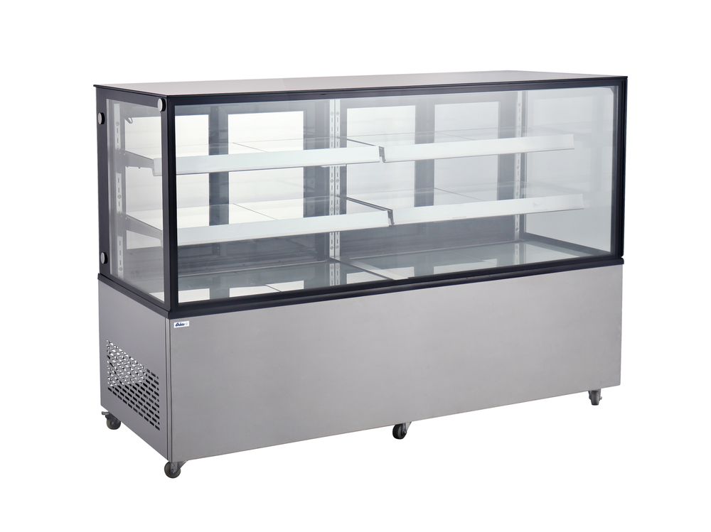 Refrigerated display cabinets with 2 shelves, Arktic, 610L, 230V/500W, 1824x677x(H)1230mm