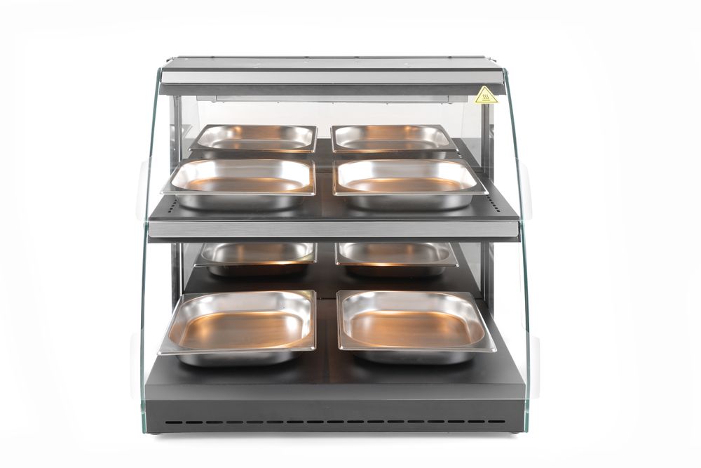 HENDI Uppvärmd bänkdisplay i kvarts, 230V/560W