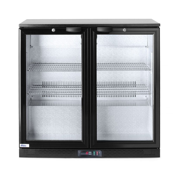 Arktic Barkyl med två dörrar, 158L, Svart, 230V/160W, 900x530x(H)865mm