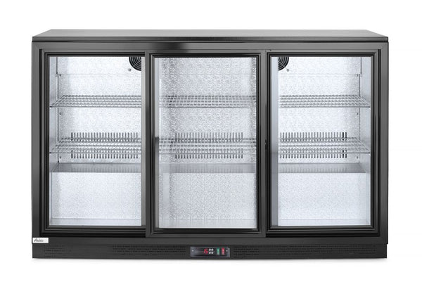 Arktic Kylskåp med barfunktion och trippelskjutdörrar, 254L, Svart, 220-240V/160W, 1350x520x(H)865mm