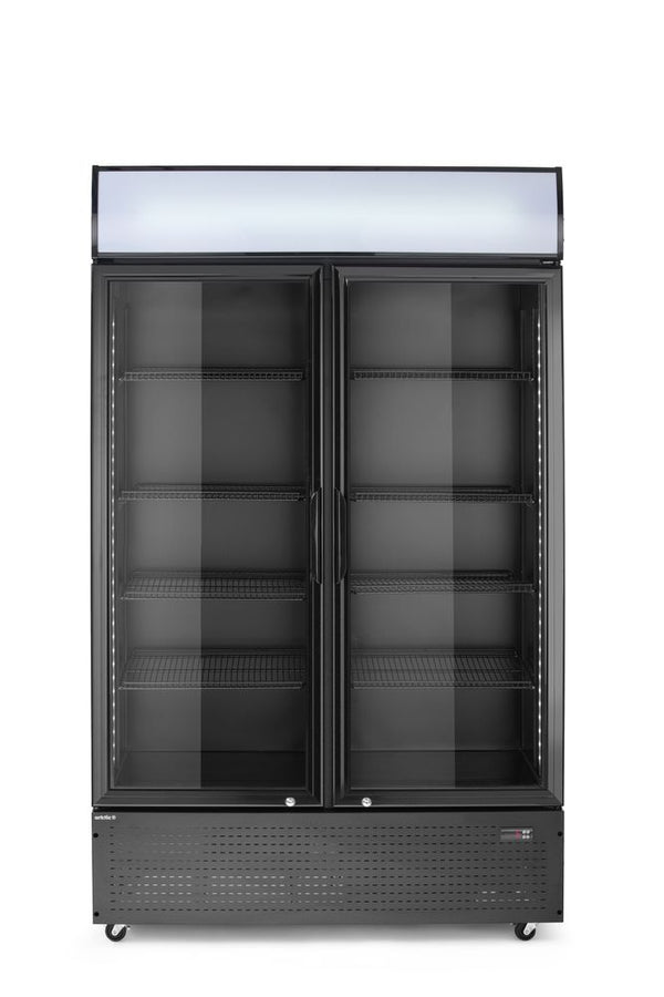 Arktic Kylskåp med barfunktion och bakgrundsbelyst panel, dubbeldörr, 512L, Svart, 220-240V/510W, 1120x585x(H)1900mm