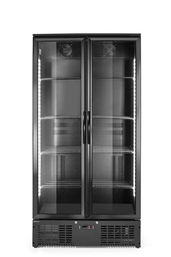 Arktic Kylskåp med barfunktion, dubbeldörr, 384L, Svart, 220-240V/365W, 900x530x(H)1820mm