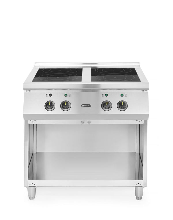 Hendi Induktionsspis med 4 plattor, 400V/17000W, 800x720x(H)854mm