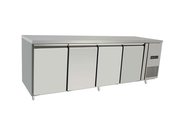 Refrigerated counter, 4 doors