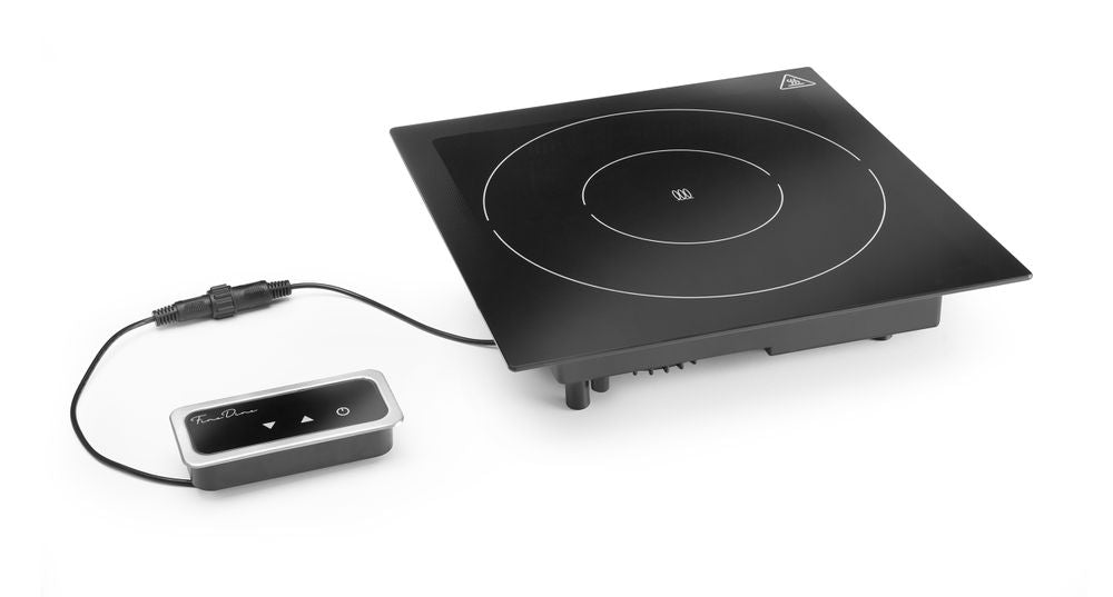 Built-in induction heater, 1000 W, Fine Dine, Black, 230V/1000W, 350x397x(H)85mm