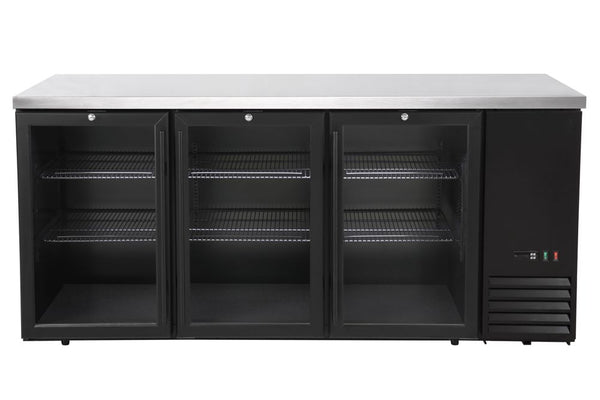 Refrigerated bar counter, glass doors