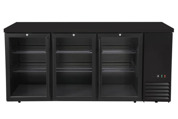 Refrigerated bar counter, glass doors