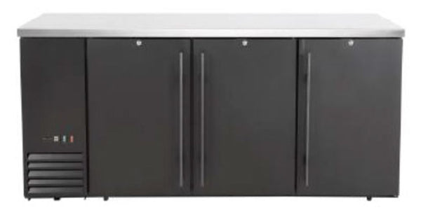 Refrigerated bar counter, solid doors