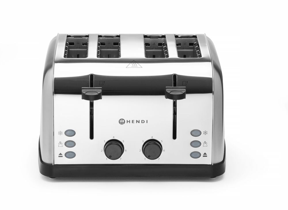 Brödrost 4-skivor, HENDI, 240V/1500W, 295x335x(H)180mm