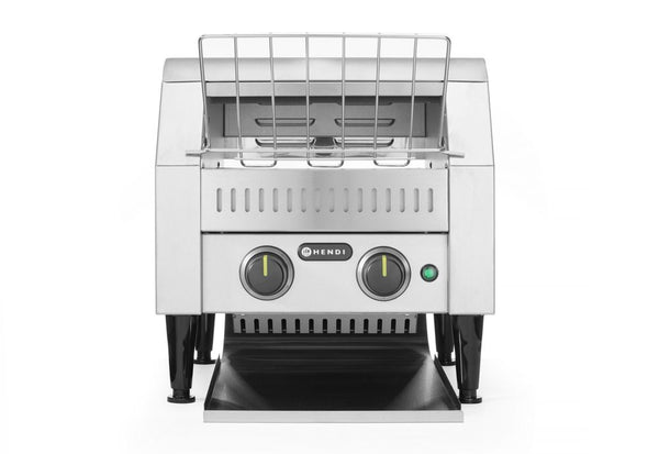 Hendi Dubbel brödrost med transportband, Silver, 230V/2240W