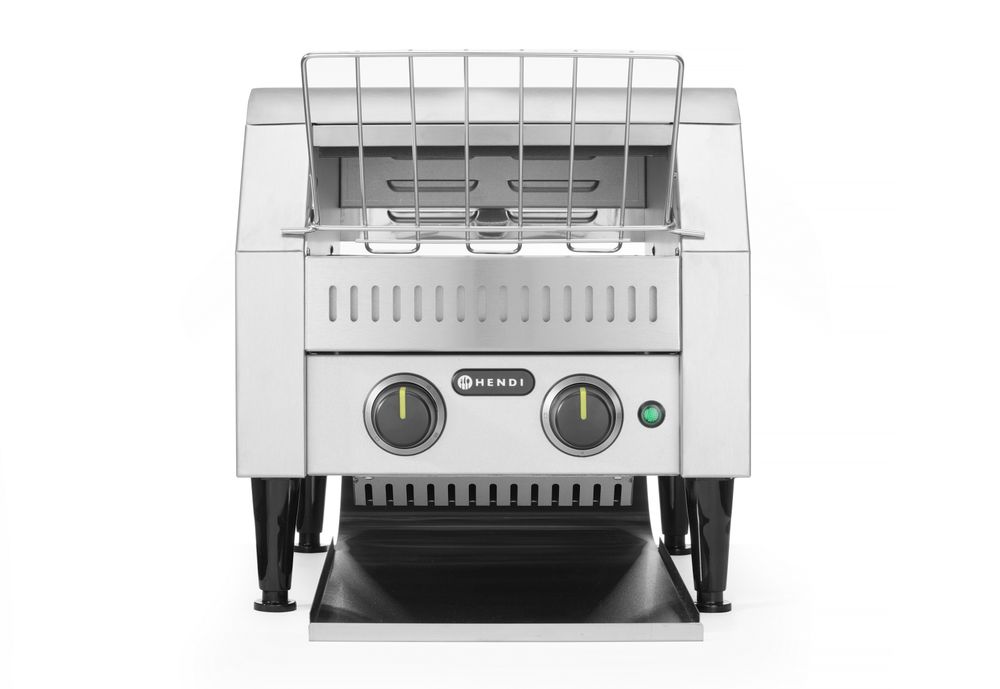 HENDI Dubbel brödrost med transportband, Silver, 230V/2240W