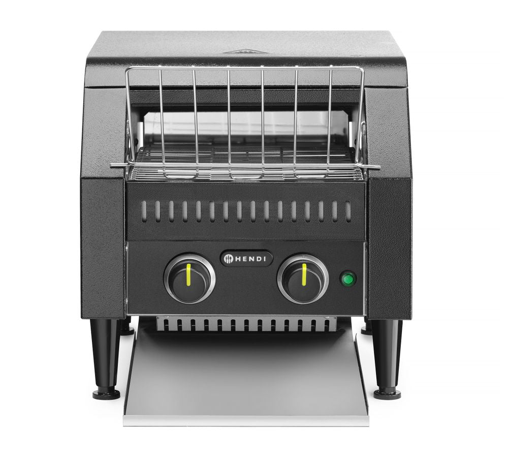 HENDI Dubbel brödrost med transportband, Svart, 230V/2240W