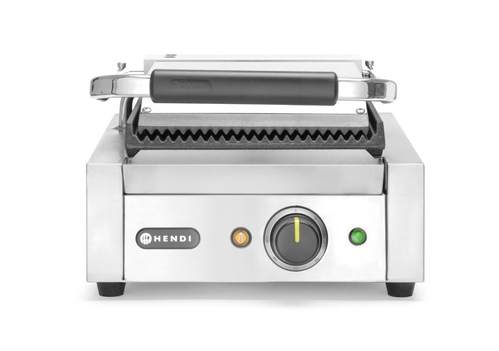 HENDI Klämgrill, Räfflad, 230V/1800W