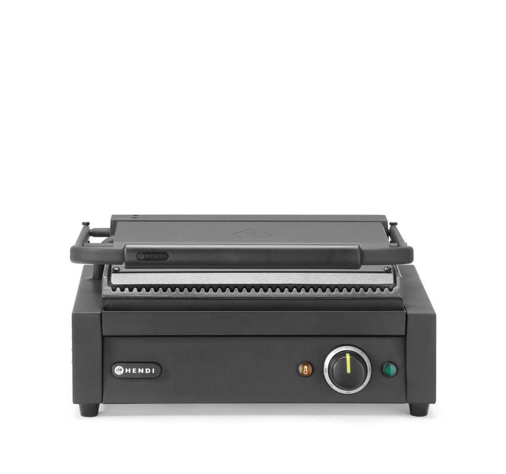 HENDI Klämgrill, Räfflad, 230V/2200W
