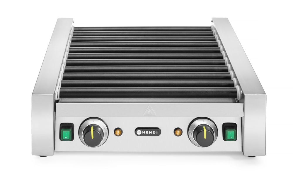 HENDI Korvrullgrill – 2 zoner, 11 rullar, 230V/1180W