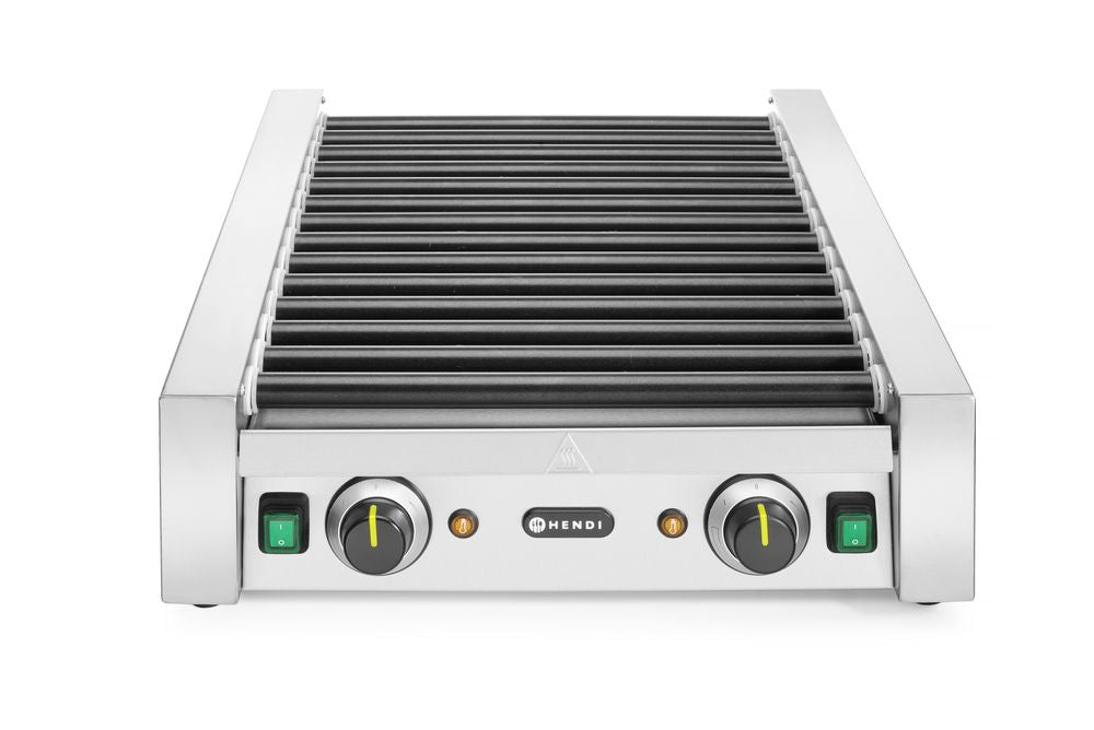 HENDI Korvrullgrill – 2 zoner, 14 rullar, 230V/1480W