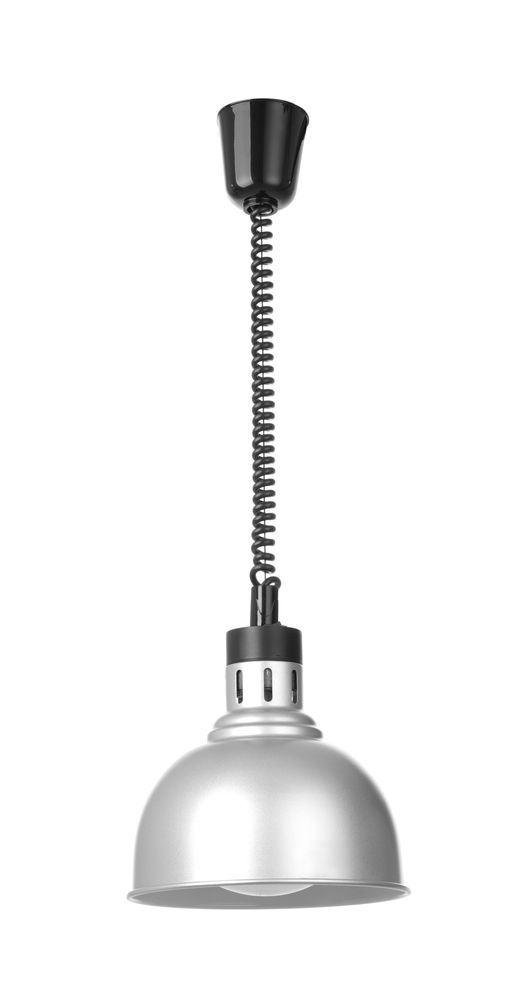 Rise and fall heat lamp, dome-shaped