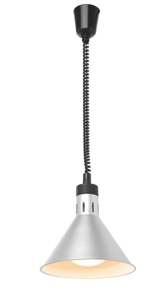 HENDI Silver konisk värmelampa med stigande och sänkbar effekt, 230V/250W