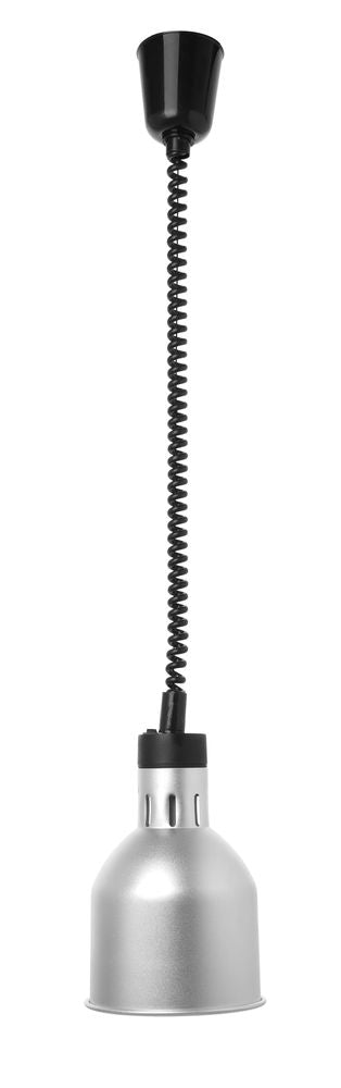 HENDI Silver cylindrisk värmelampa med stigande och sänkbar effekt, 230V/250W