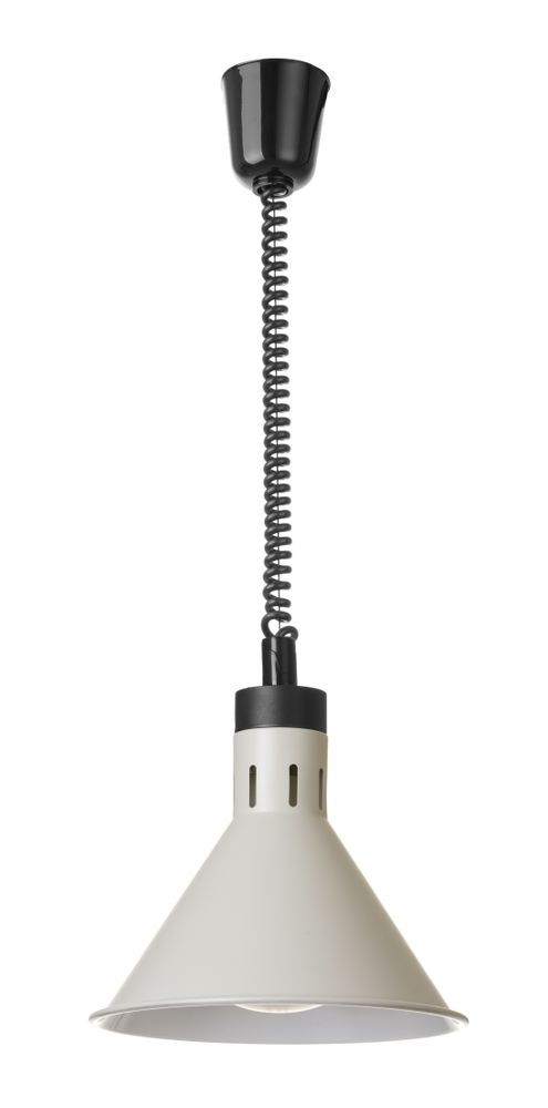 HENDI Vit konisk värmelampa med stigande och sänkbar effekt, 230V/250W