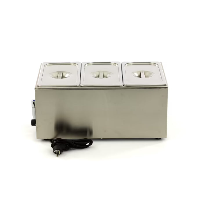 MAXIMA Bain Marie med kran - Inkl. 3 x 1/3 GN Set