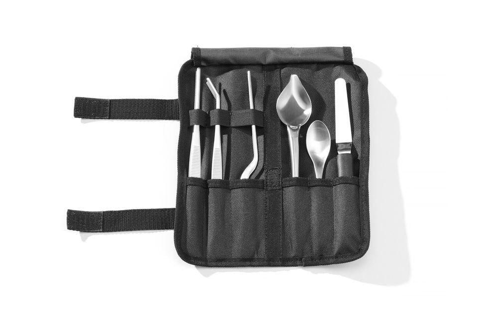 Kockpläteringsset, 6 st, satinerad, HENDI, 255x25x(H)100mm