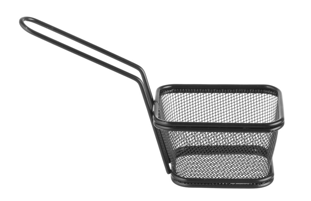 Stapelbara miniatyrer för friteringskorgar, svarta, HENDI, 105x90x(H)60mm