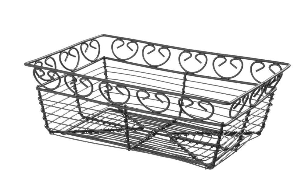 Trådkorg dekor rektangulär, HENDI, 230x150x(H)80mm